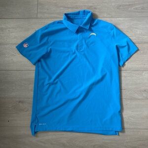 Nike blue NFL Los Angeles Chargers Dri-Fit polo shirt Men’s Size Large